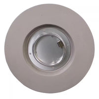 Zachary 31 In. X 24.5 In. Circular Concrete Propane Outdoor Patio Fire Pit in Light Gray