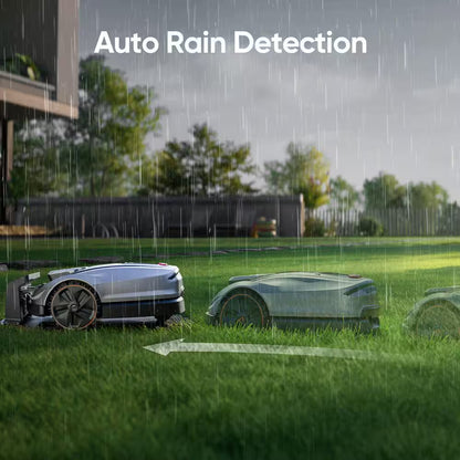 X5 AWD Wireless 8 In. Robot Lawn Mower for 0.5 Acre, No Boundary Wire, RTK plus Vision, AI Obstacle Avoidance