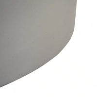 Zachary 31 In. X 24.5 In. Circular Concrete Propane Outdoor Patio Fire Pit in Light Gray