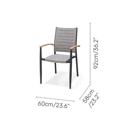 Topaz 9 Piece Teak Big Rectangular Dining Set